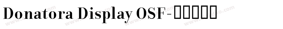 Donatora Display OSF字体转换